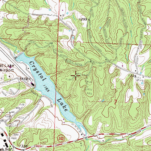 Topographic Map of Township of Decatur (historical), AR