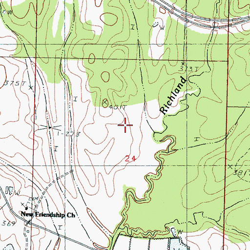 Topographic Map of Rankin County, MS