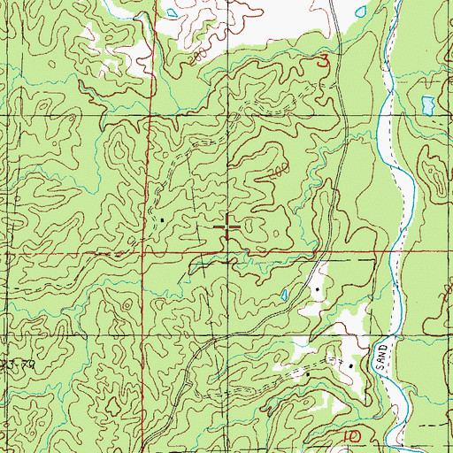 Topographic Map of Wilkinson County, MS