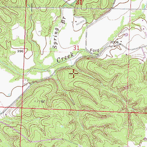 Topographic Map of Township of Eldorado (historical), AR