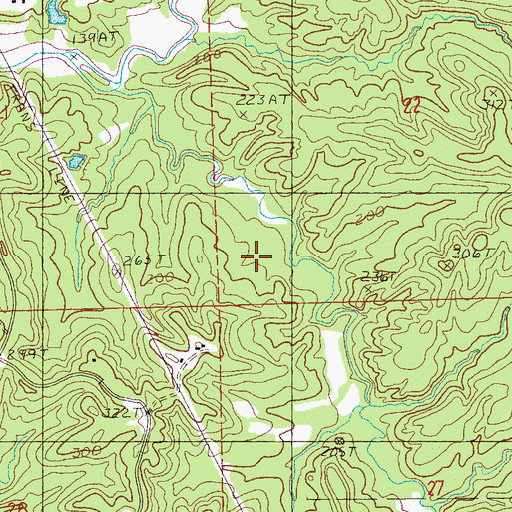 Topographic Map of Yazoo County, MS