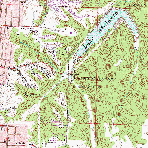 Topographic Map of Township of Esculapia (historical), AR
