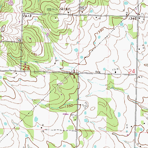 Topographic Map of Township of Mason Valley (historical), AR