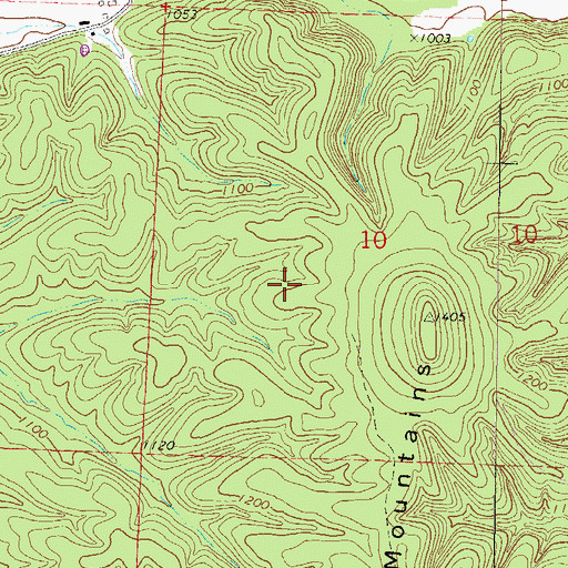 Topographic Map of Township of Yell (historical), AR