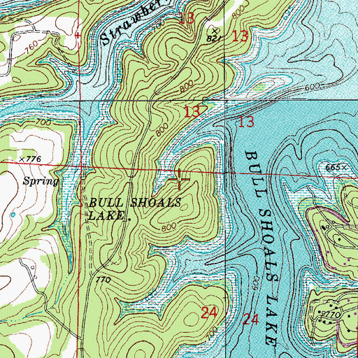 Topographic Map of Township of James Creek (historical), AR
