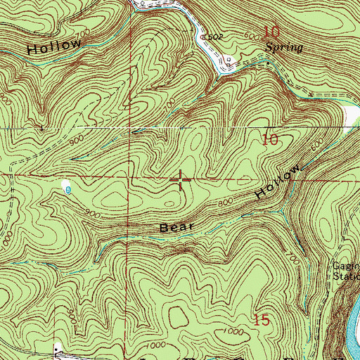 Topographic Map of Township of Jefferson (historical), AR