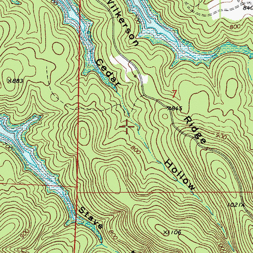 Topographic Map of Township of Keeter (historical), AR