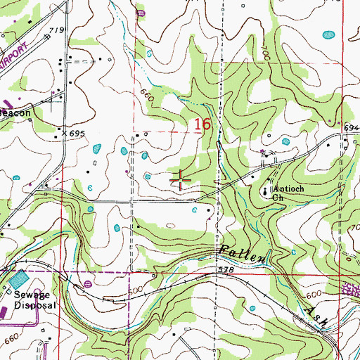 Topographic Map of Township of White River (historical), AR