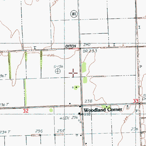 Topographic Map of Township of Bowen, AR