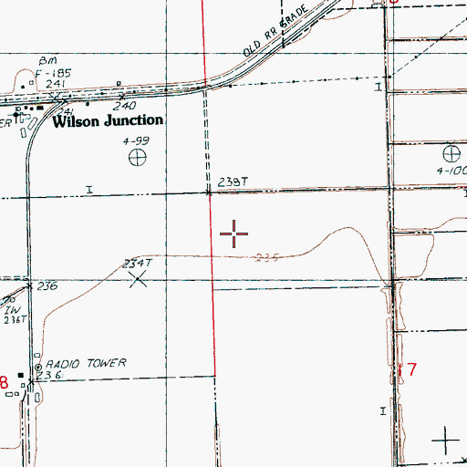Topographic Map of Township of Hector, AR