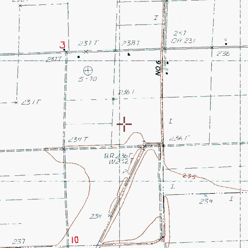 Topographic Map of Township of Neal, AR