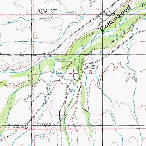 Topographic Map of Lefthand Canyon, AZ