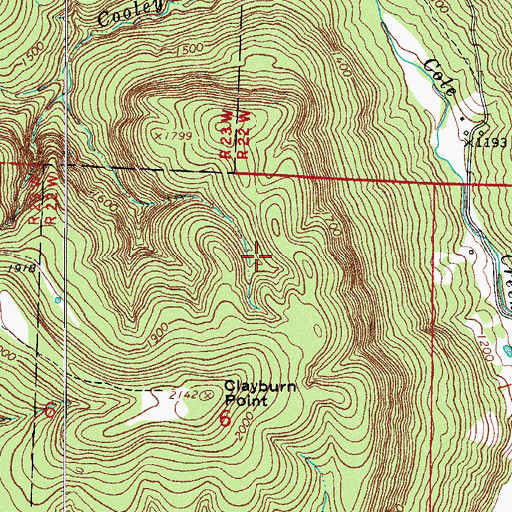 Topographic Map of Township of Jefferson, AR