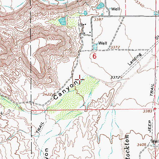 Topographic Map of Lefthand Canyon, AZ