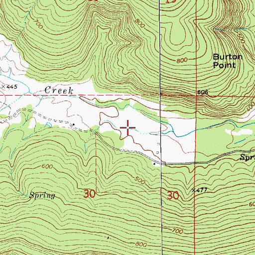Topographic Map of Township of Bellmore (historical), AR