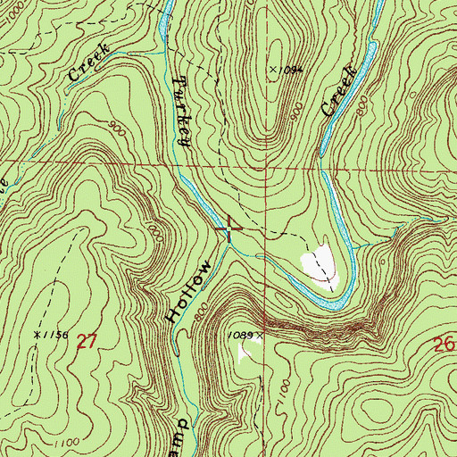 Topographic Map of Township of Smart, AR