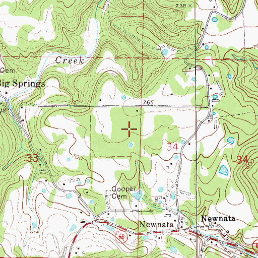 Topographic Map of Township of Sylamore, AR