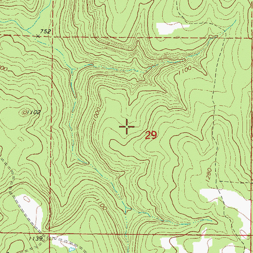 Topographic Map of Township of Wilson, AR