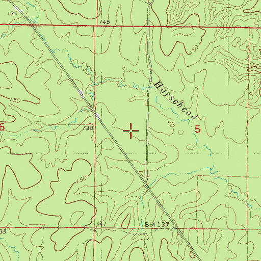 Topographic Map of Township of Harrison, AR