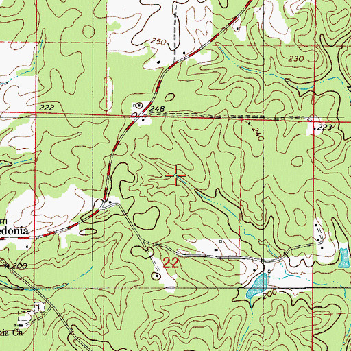 Topographic Map of Township of Jackson, AR