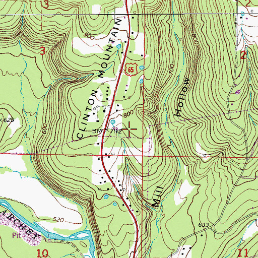 Topographic Map of Township of Griggs (historical), AR