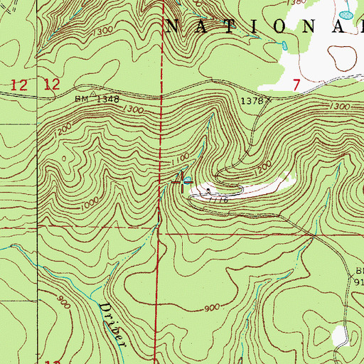 Topographic Map of Township of Liberty, AR