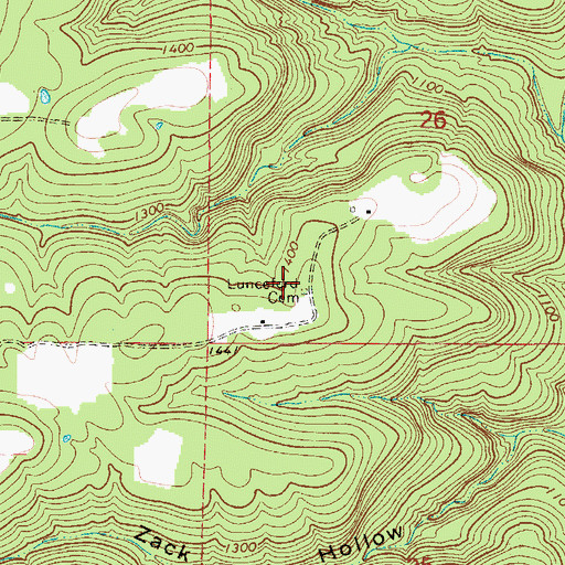 Topographic Map of Township of Washington, AR