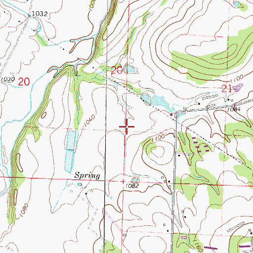 Topographic Map of Township of Illinois, AR