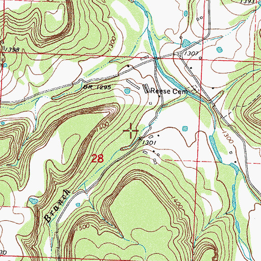 Topographic Map of Township of White River, AR