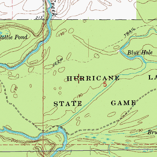 Topographic Map of Township of Cypert, AR