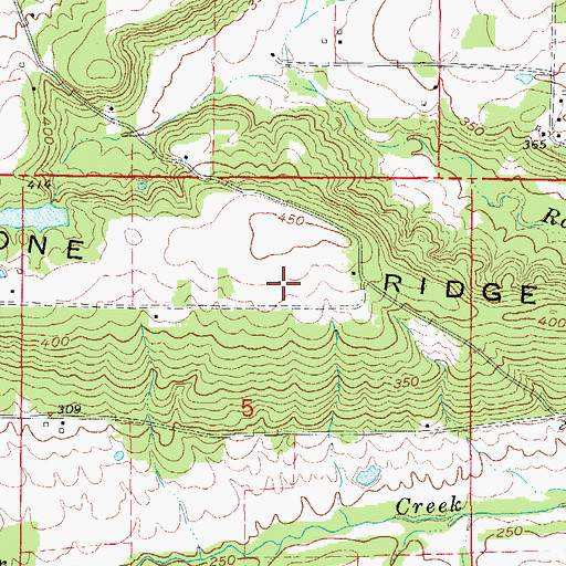 Topographic Map of Township of Gray, AR