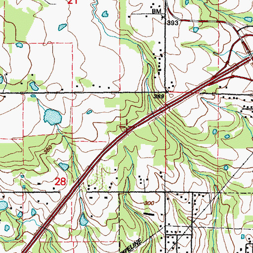Topographic Map of Township of Harrison, AR