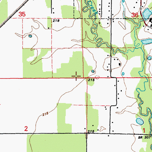 Topographic Map of Township of Higginson, AR