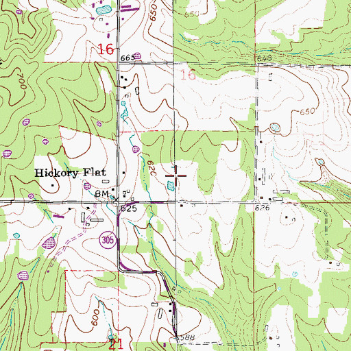 Topographic Map of Township of Jackson, AR