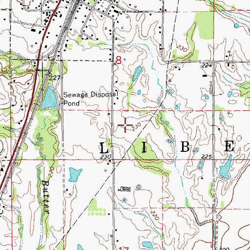 Topographic Map of Township of Liberty, AR