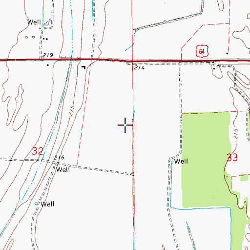 Topographic Map of Township of Augusta, AR