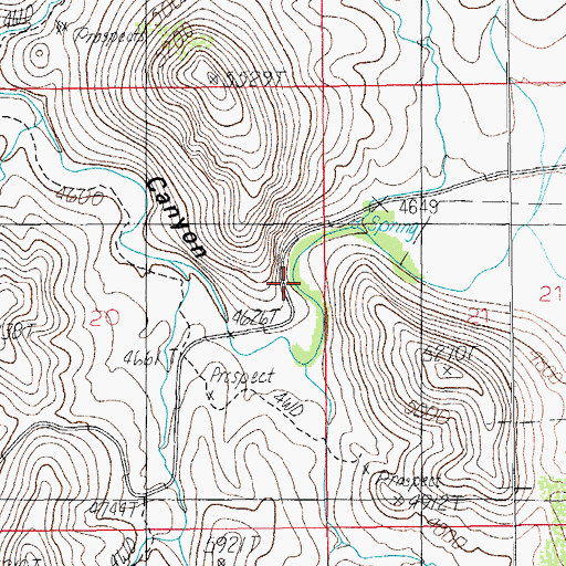 Topographic Map of Lewis Monument, AZ