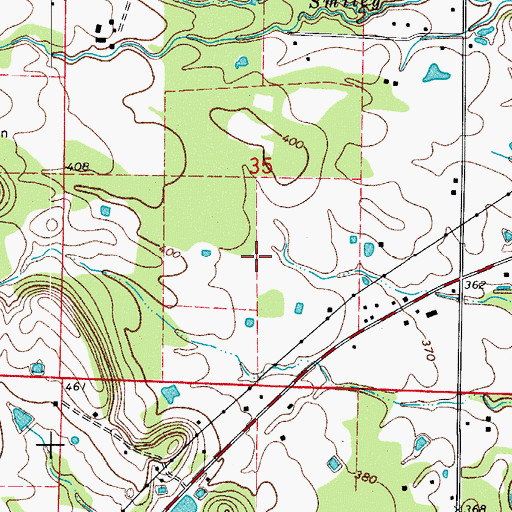 Topographic Map of Township of Dardanelle, AR