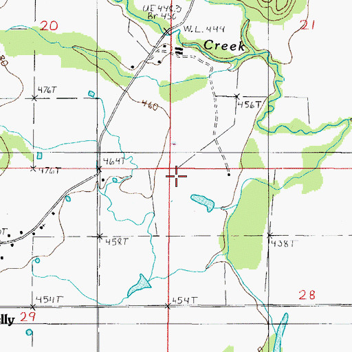Topographic Map of Township of Gravelly Hill, AR
