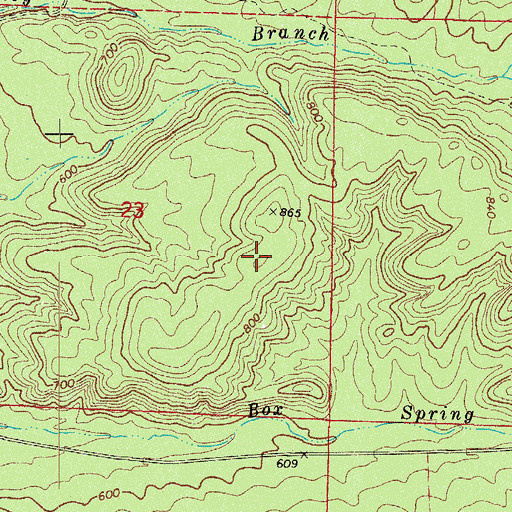 Topographic Map of Township of Mountain, AR