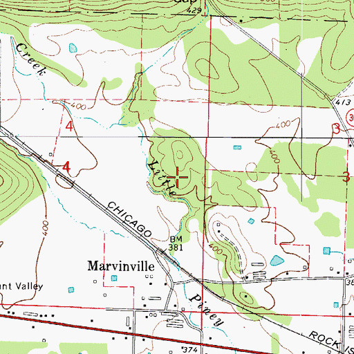 Topographic Map of Township of Riley, AR