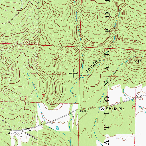Topographic Map of Township of Sulphur Springs, AR