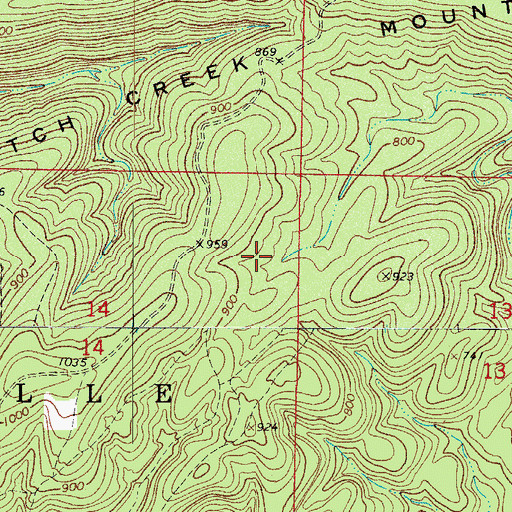 Topographic Map of Yell County, AR