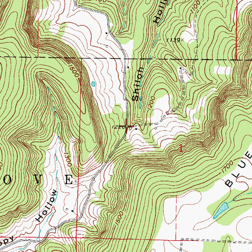 Topographic Map of Begley (historical), AR