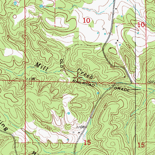 Topographic Map of Clutes (historical), AR