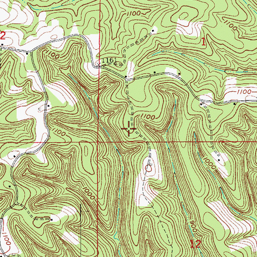Topographic Map of The Wilderness, AR