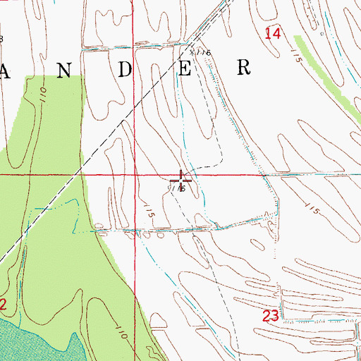 Topographic Map of Township of Alexander (historical), AR