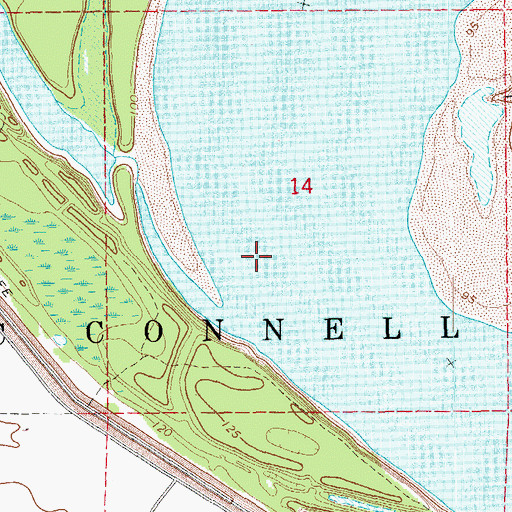 Topographic Map of Township of McConnell (historical), AR