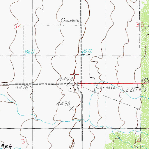 Topographic Map of Light, AZ