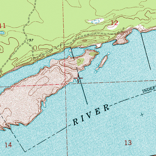 Topographic Map of Basket Bar Dikes, AR